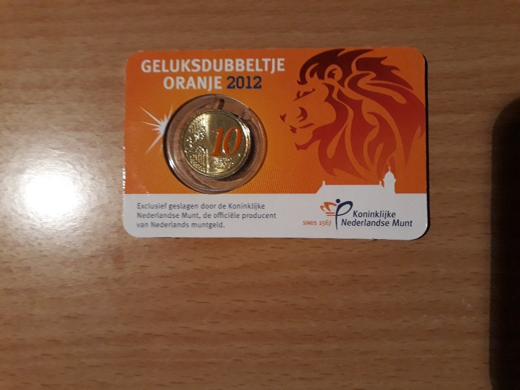 Coincard Geluksdubbeltje Oranje 2012, Ophalen of Verzenden, Koningin Beatrix, Euro's