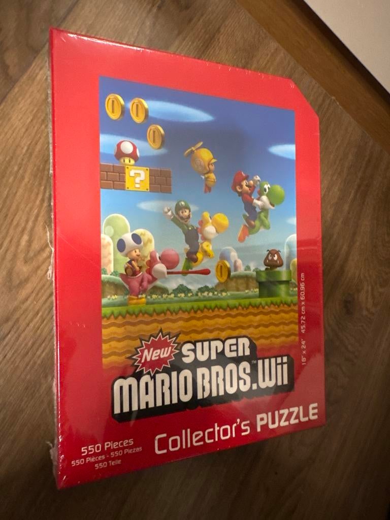 Nieuw Super Mario Bros. Wii Collector's Puzzel 550 Stukjes, Ophalen of Verzenden, 500 t/m 1500 stukjes, Nieuw, Legpuzzel