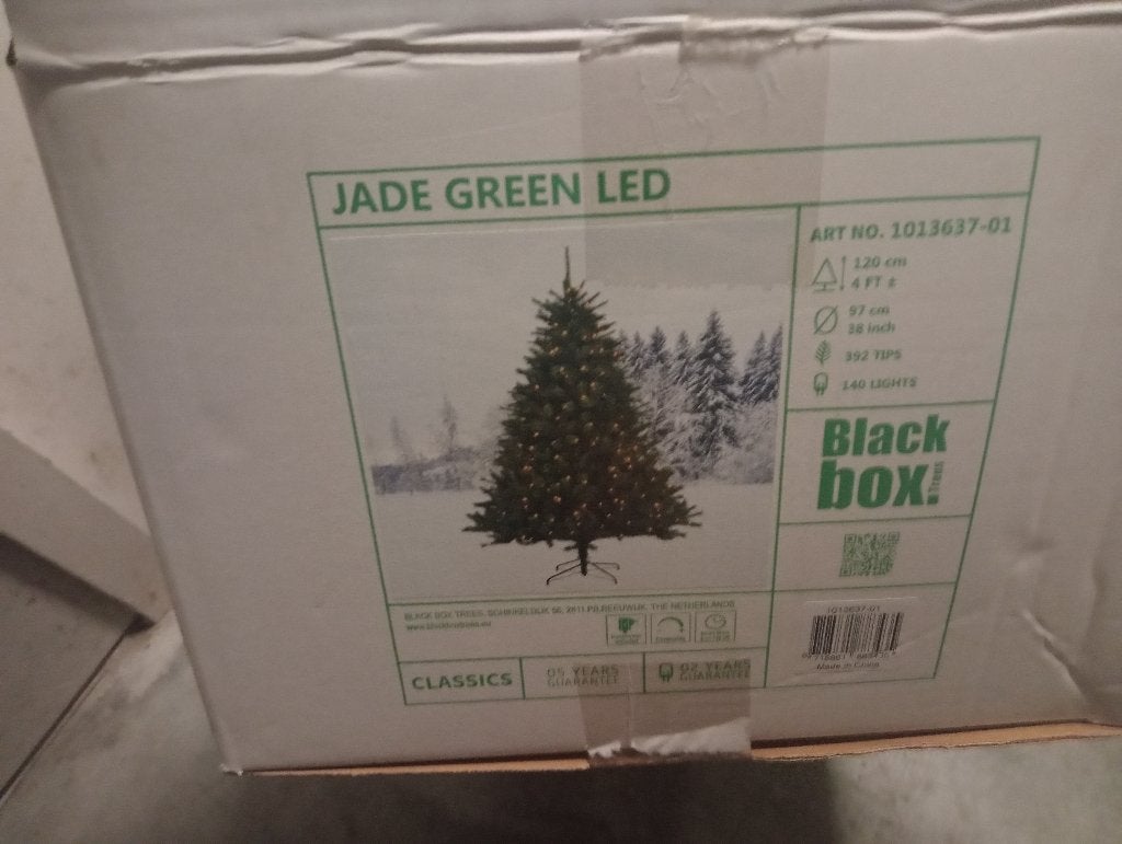 Kunst kerstboom black box 120 cm, Diversen, Kerst, Ophalen, Zo goed als nieuw