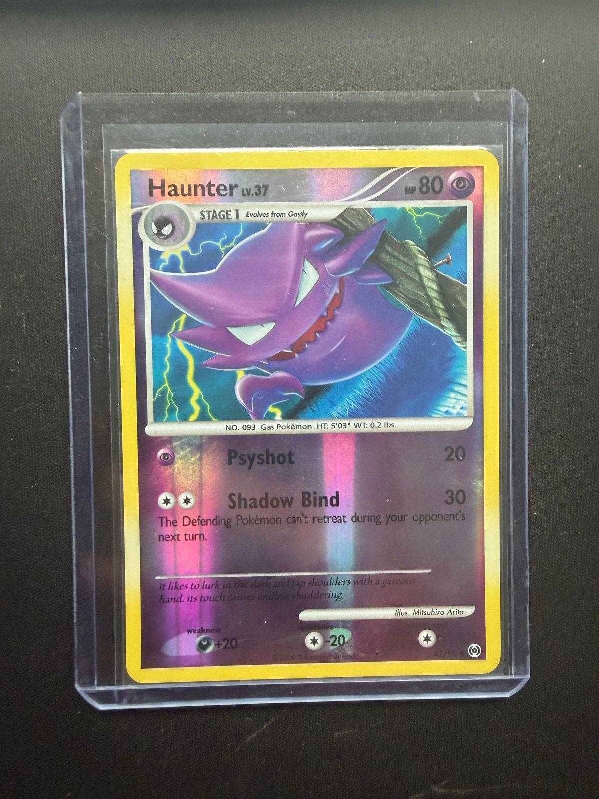 Haunter Lv.37 42/99, Ophalen of Verzenden, Zo goed als nieuw, Losse kaart, Foil