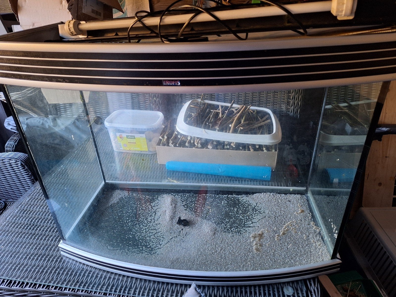 te koop aquarium van Trofis, Ophalen, Gebruikt, Leeg aquarium