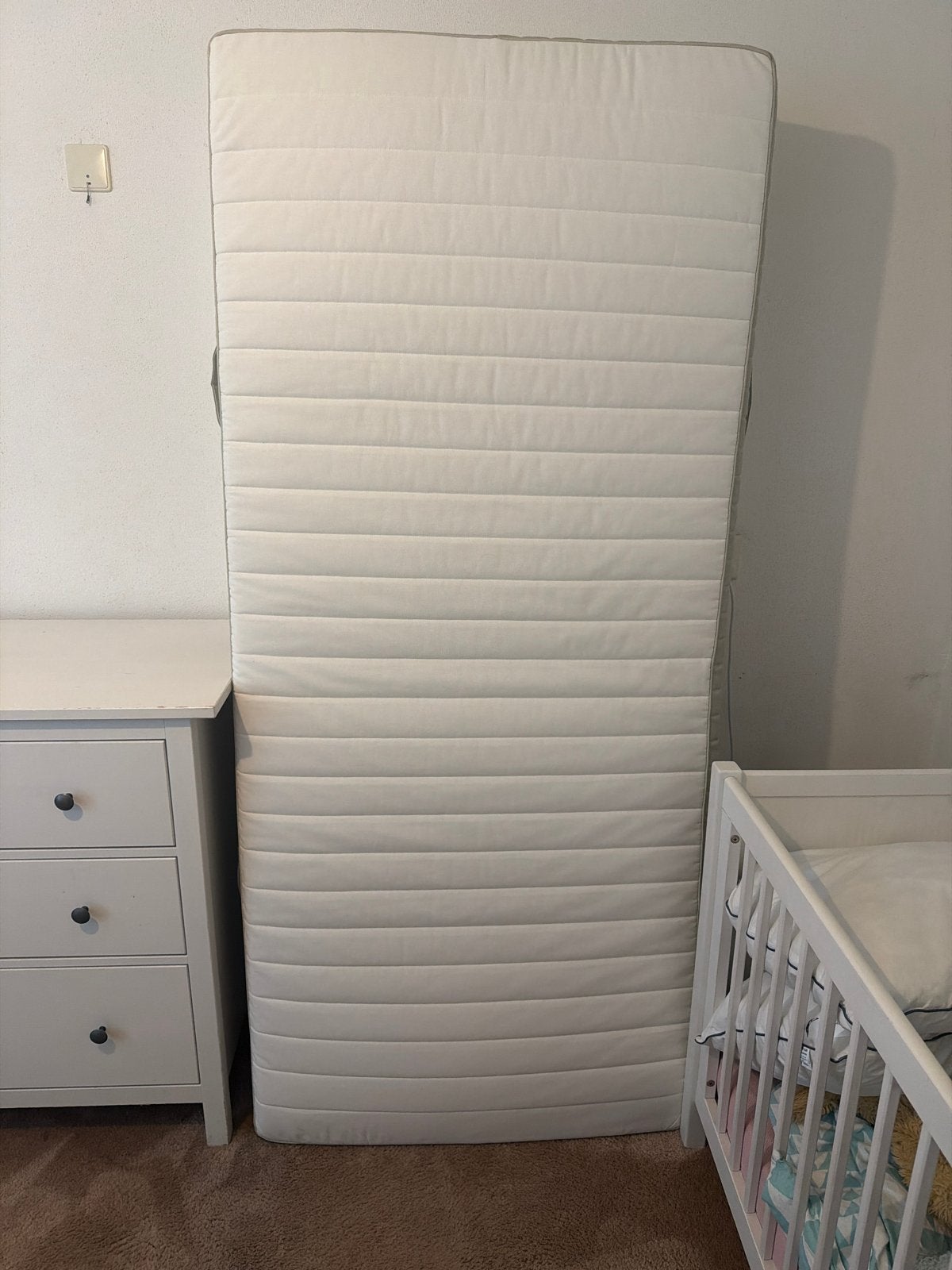 IKEA HAFSLO matras, eenpersoons, zo goed als nieuw, 90 cm, Eenpersoons, Ophalen of Verzenden, Zo goed als nieuw