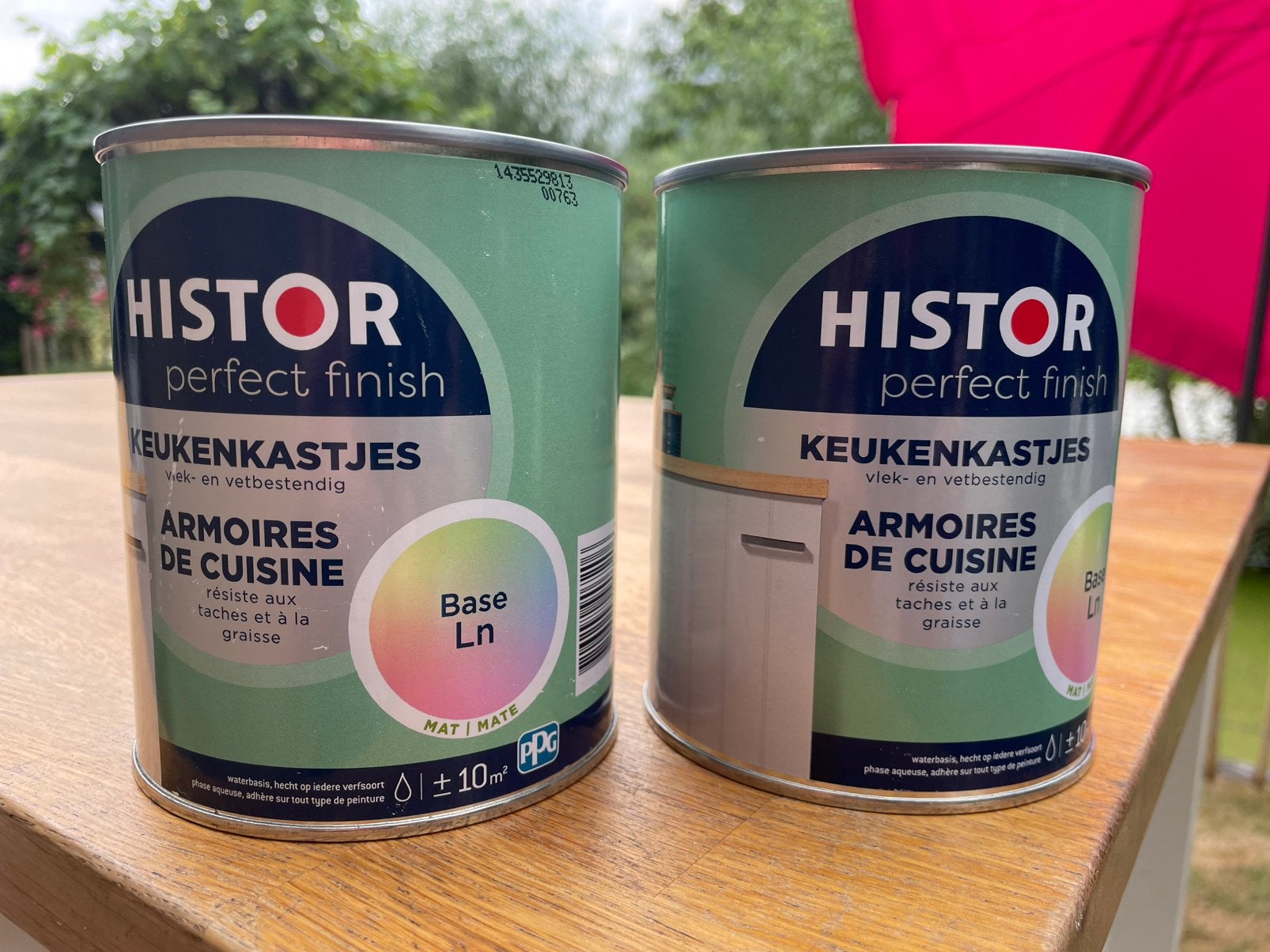Histor keukenverf blauw, Doe-het-zelf en Verbouw, Verf, Beits en Lak, Ophalen, Nieuw, Blauw