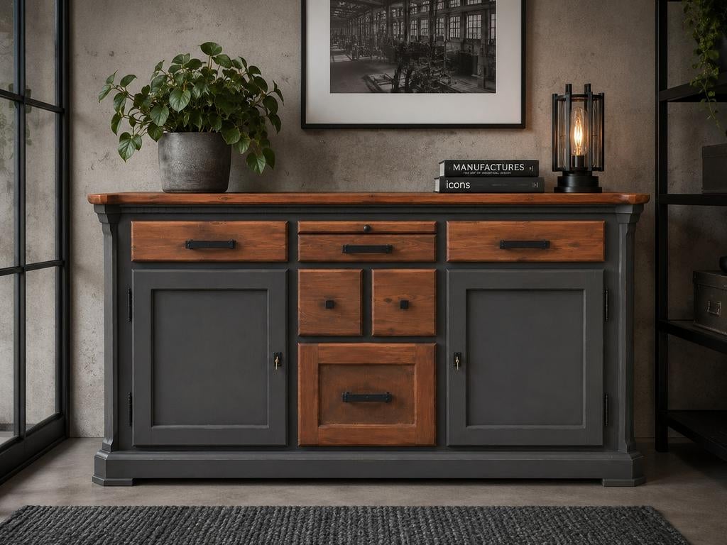 Leuk gerestyled dressoir / kast, Ophalen, Gebruikt, 25 tot 50 cm