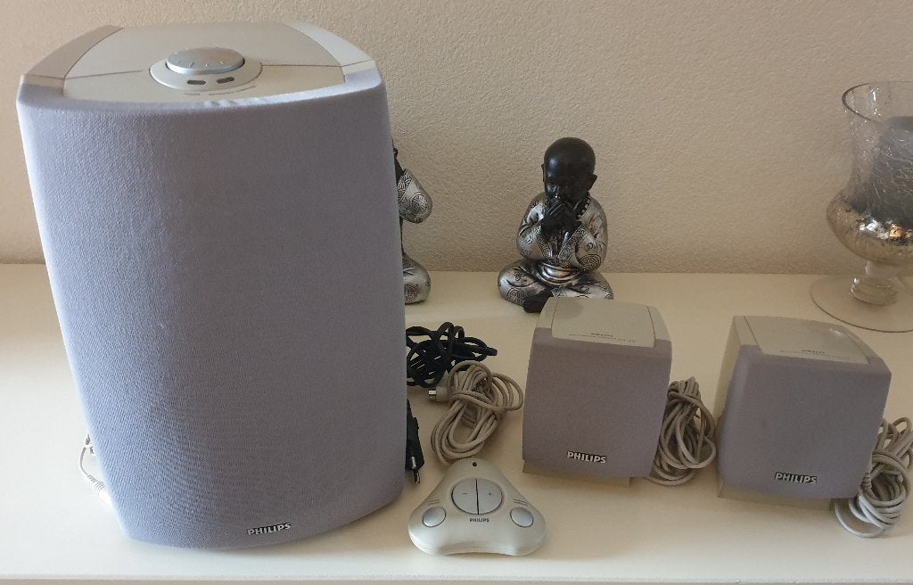 Phillips pc boxen met subwoofer, Computers en Software, Pc speakers, Ophalen