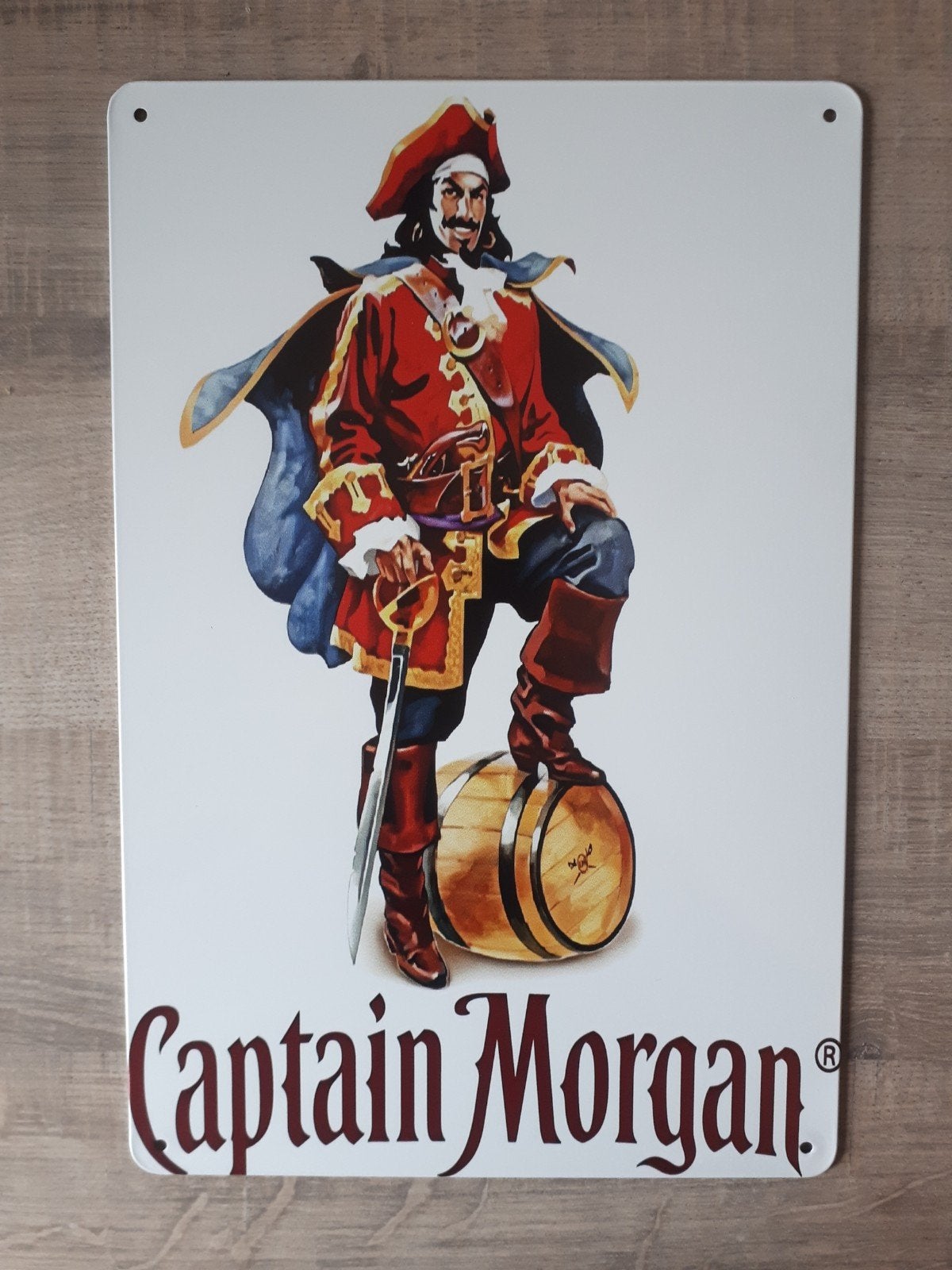 Captain Morgan 20x30 cm Metalen Reclamebord, Verzamelen, Verzenden, Nieuw, Reclamebord