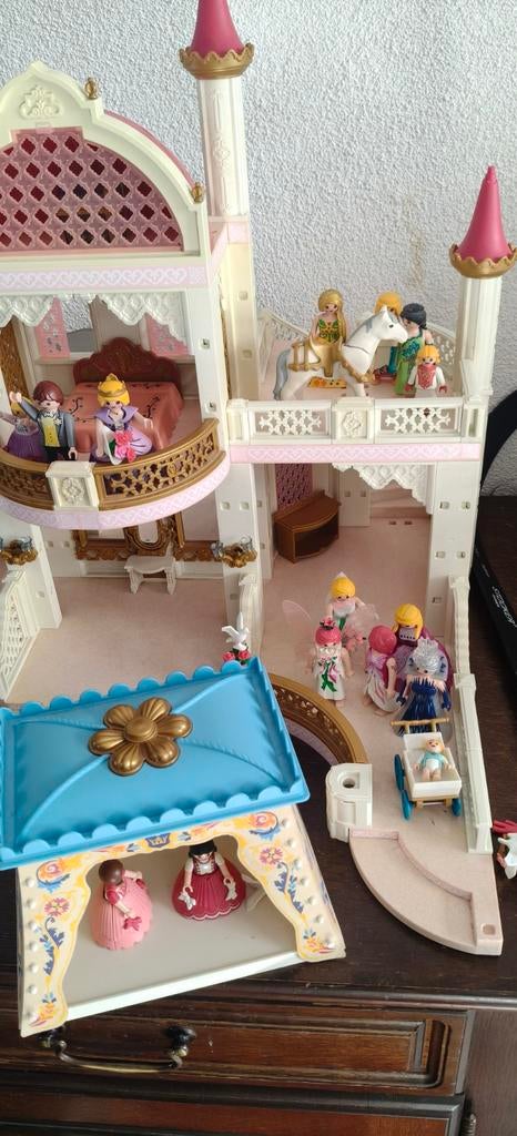 Groot Playmobil Prinsessenkasteel met veel accessoires, Kinderen en Baby's, Speelgoed | Playmobil, Ophalen, Gebruikt