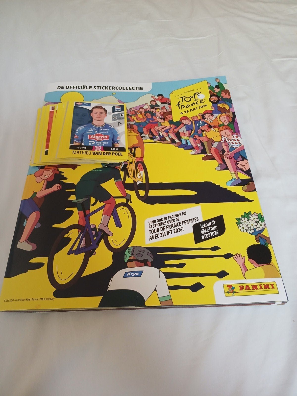 Tour de france stickers 2026 los te koop of alles tegelijk, Ophalen of Verzenden, Nieuw