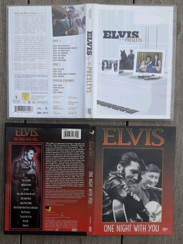 3 Elvis Presley DVD's: By The Presleys & One Night With You, Nederlands, Ophalen of Verzenden, Gebruikt, Engels