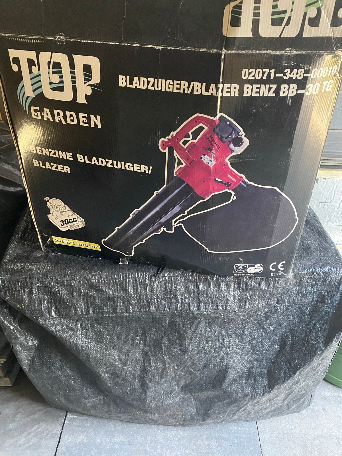 TOP GARDEN Benzine Bladblazer/Bladzuiger 30cc, Ophalen, Benzine, Handgedragen, Zo goed als nieuw