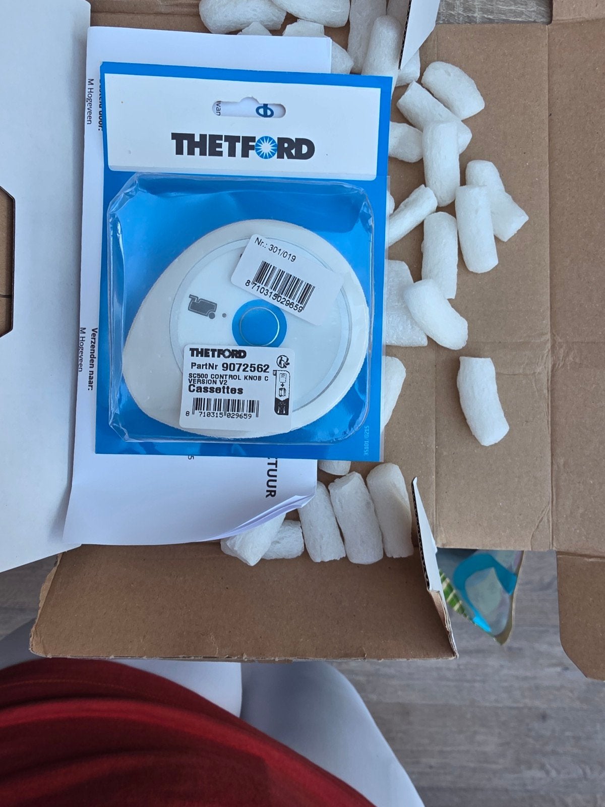 Thetford SC500 Control Knob C Version V2 Nieuw in doos, Ophalen of Verzenden, Nieuw