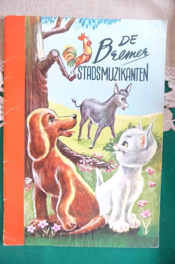 OUD KINDERBOEK DE BREMER MUZIKANTEN, SPROOKJESLAND, Verzenden, Zo goed als nieuw