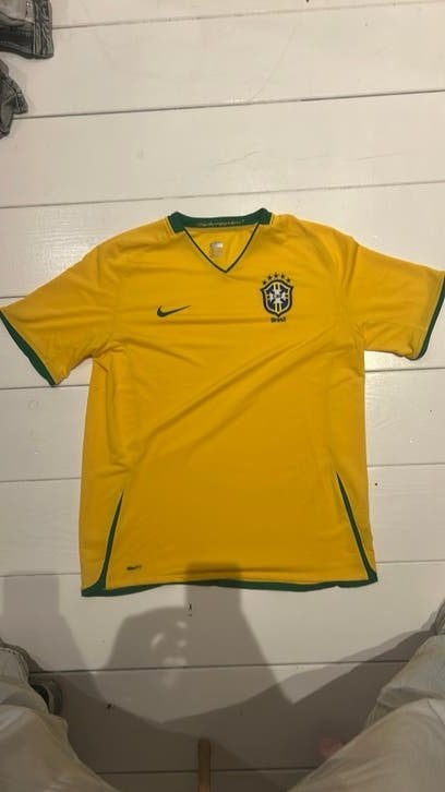 Iconisch Nike Brazilië Thuisshirt (2008-2010, Ophalen of Verzenden, Zo goed als nieuw, Maat 56/58 (XL)