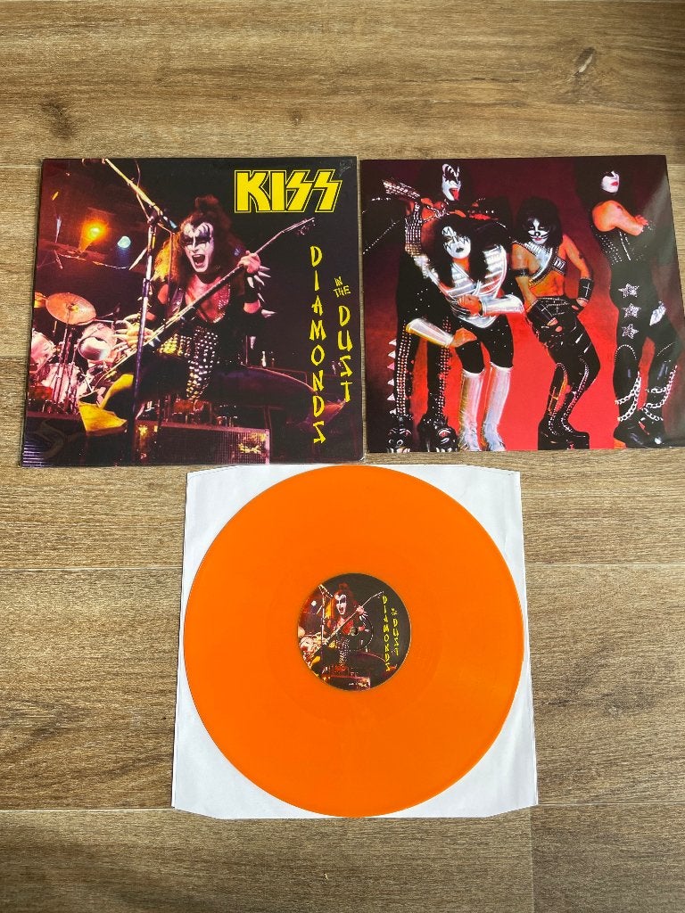 KISS - Diamonds in the Dust (Oranje Vinyl LP), LP, Verzenden, Hard Rock, Zo goed als nieuw