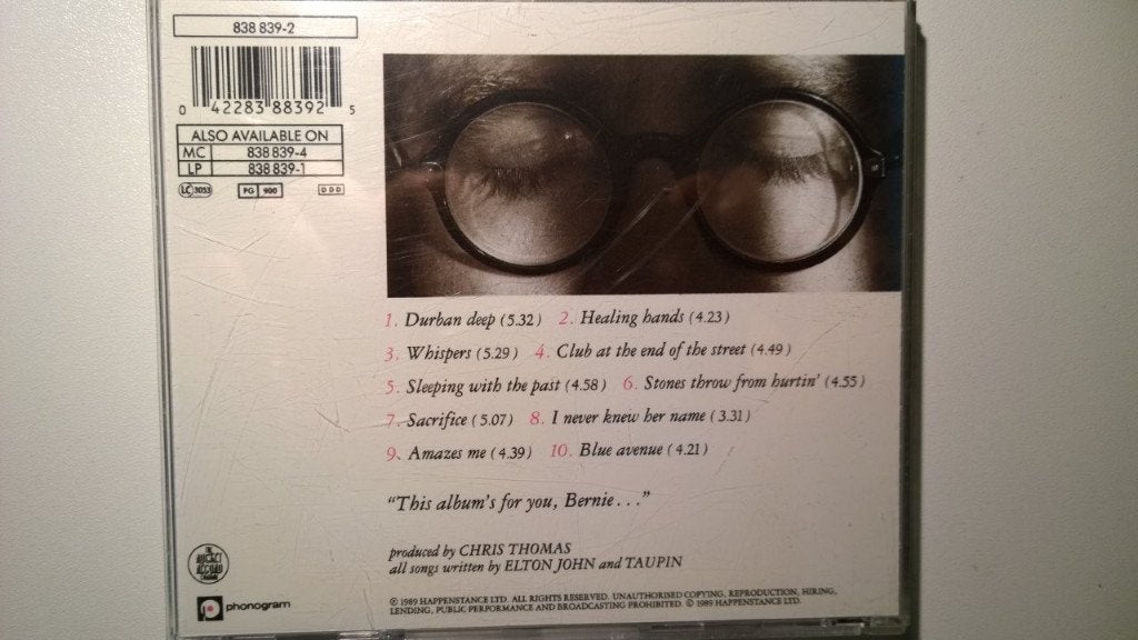 Elton John - Sleeping With The Past, Ophalen of Verzenden, Zo goed als nieuw, Pop, Album