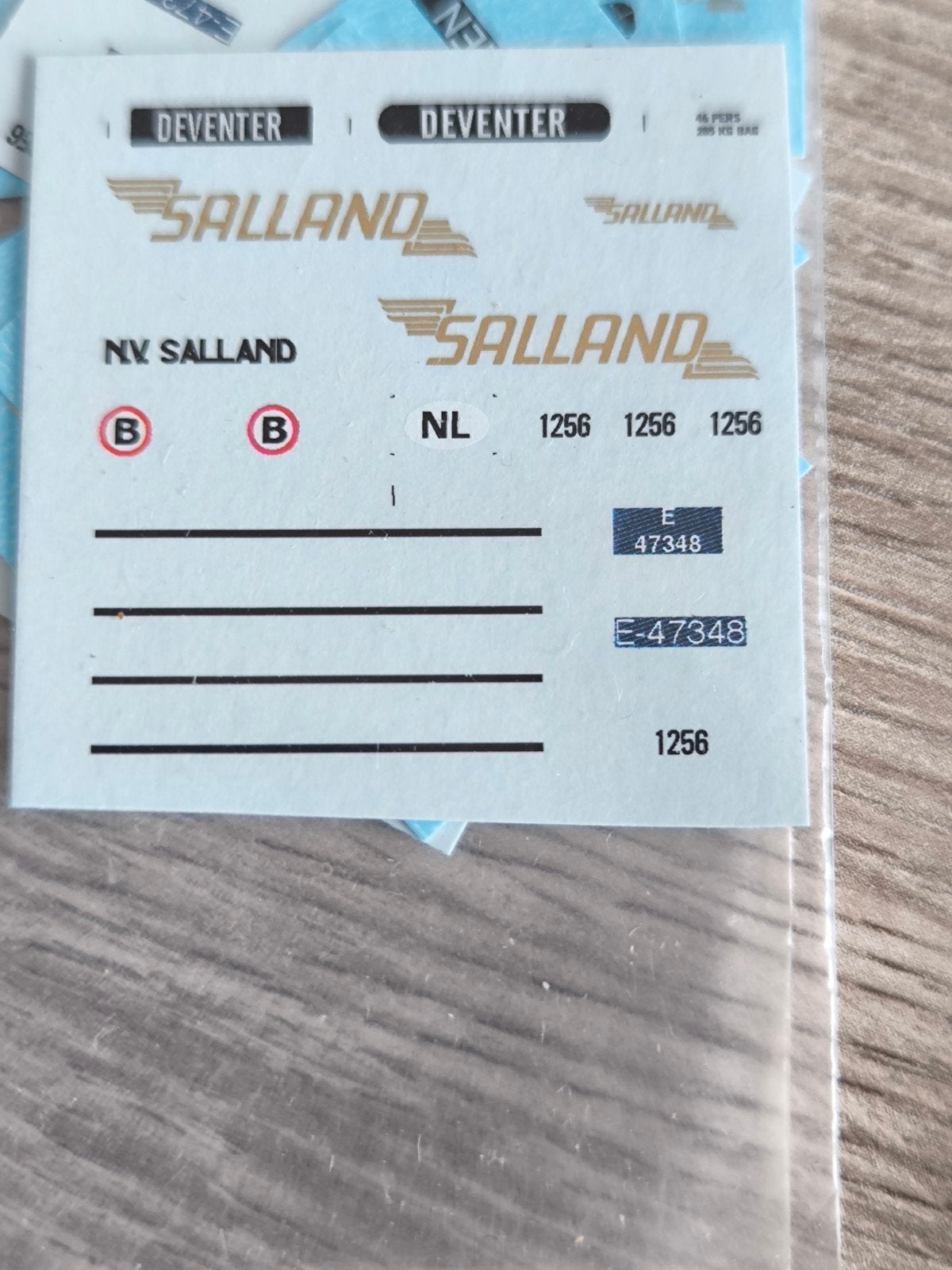 Hb model bus NV Salland Decals, Verzenden, Nieuw, Overige typen