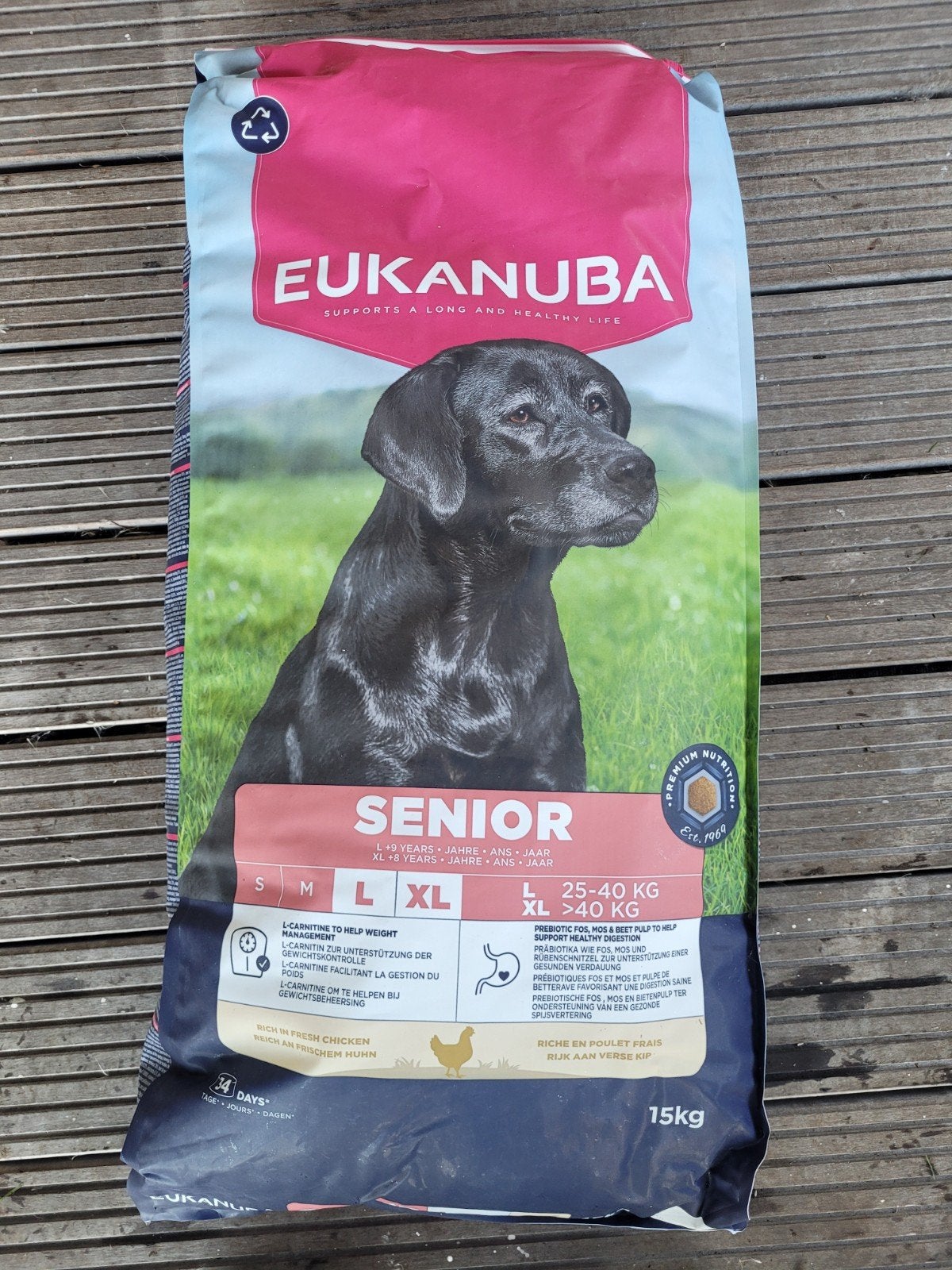 te koop 15 kg Eukanuba senior l xl hondenvoer l, Dieren en Toebehoren, Ophalen, Hond