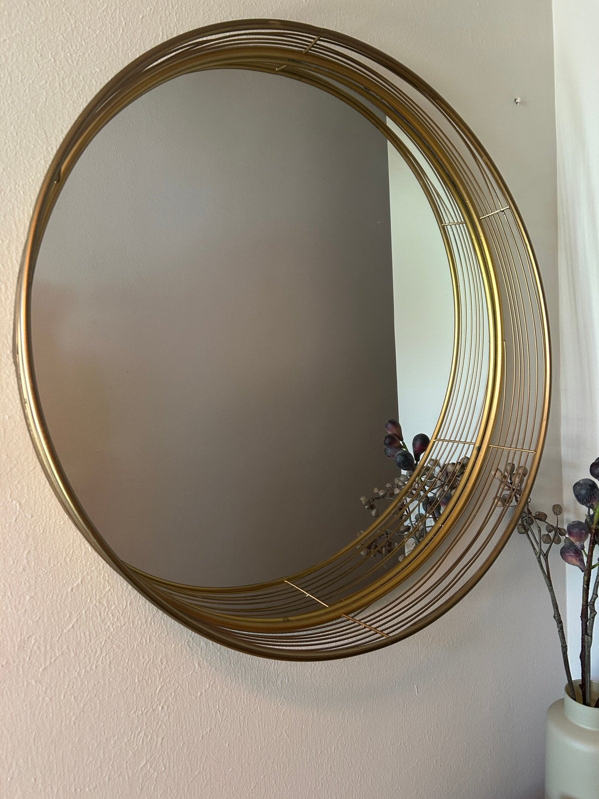 Ronde spiegel  PTMD, Huis en Inrichting, Ophalen, Rond, Zo goed als nieuw, 75 tot 100 cm