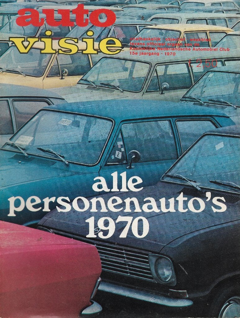 Catalogus-nummer Alle Personenauto's 1970, Autovisie 1970., Ophalen of Verzenden, Zo goed als nieuw, Autovisie, Catalogus
