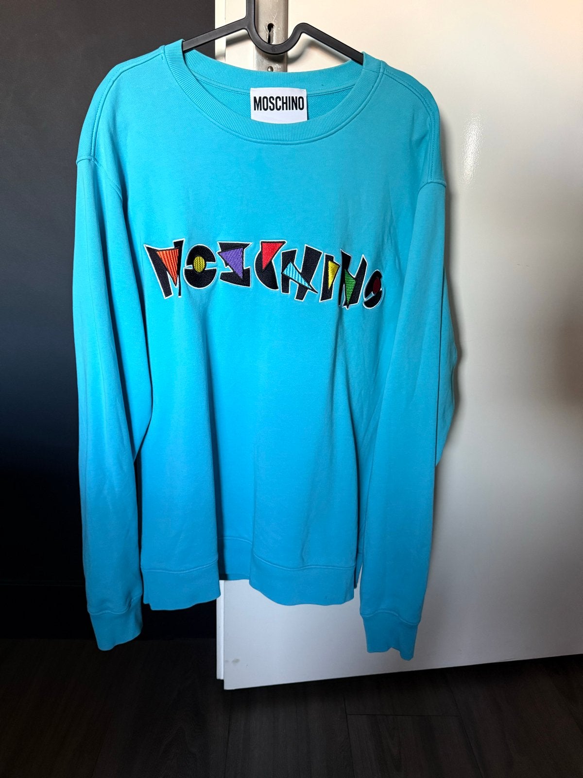 Moschino Couture Trui - Origineel, Ophalen of Verzenden, Zo goed als nieuw, Maat 48/50 (M), Blauw