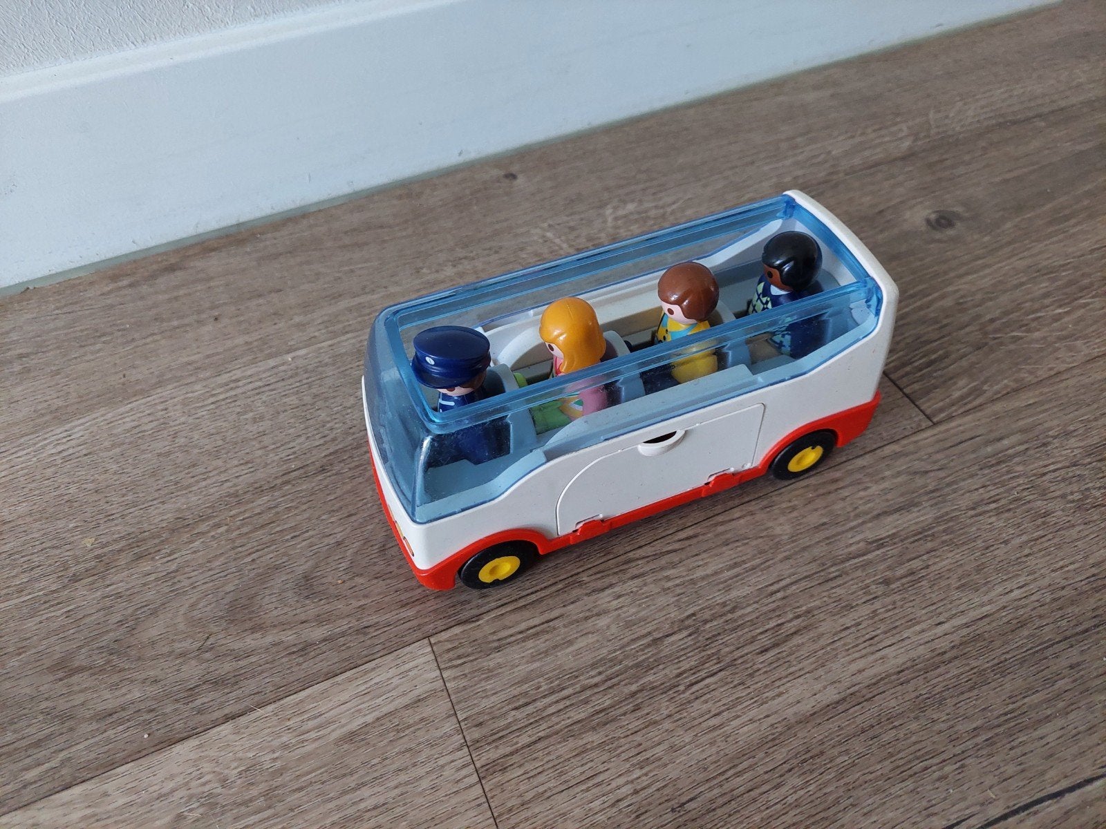 Playmobil bus met chauffeur, passagiers en koffers, Ophalen, Gebruikt, Complete set