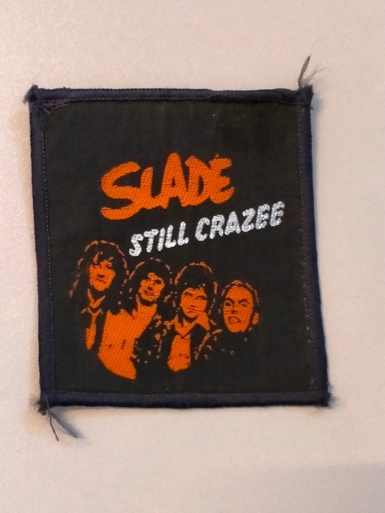 Slade Still Crazee vintage rare logo patch embleem rock, Ophalen of Verzenden, Nieuw, Kleding