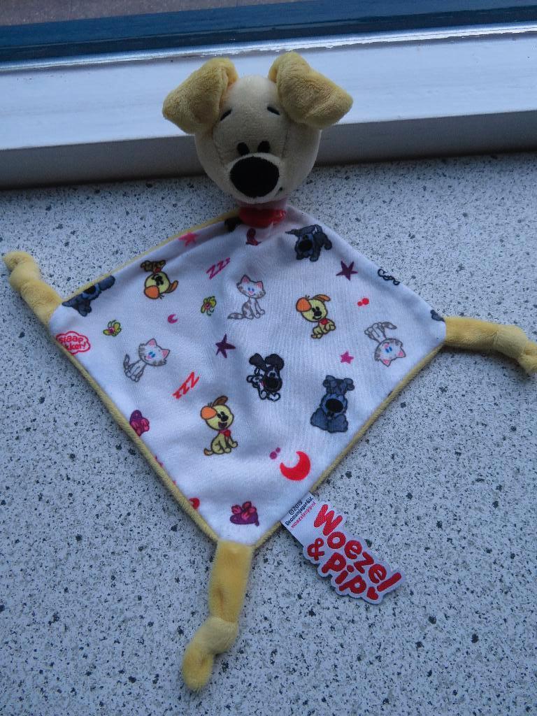 Knuffeldoek hondje Pip van Woezel en Pip Dromenjager 2019, Ophalen of Verzenden, Gebruikt, Hond