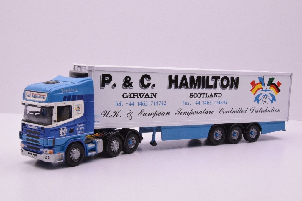 Scania124  ''  P.C. Hamilton - Gervan Scotland ''  Corgi, Ophalen of Verzenden, Zo goed als nieuw, Bus of Vrachtwagen, Corgi