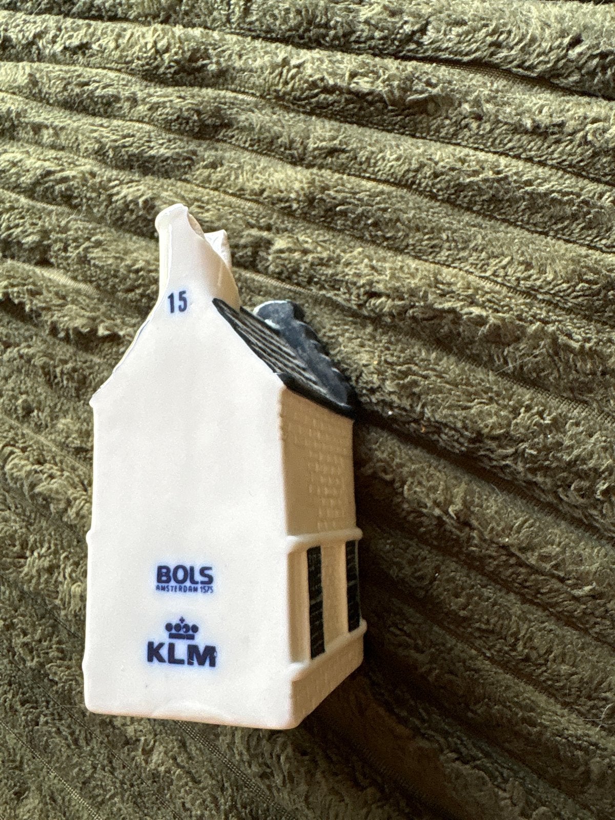 KLM Bols Delfts Blauw Huisje #15, Ophalen of Verzenden, Gebruikt
