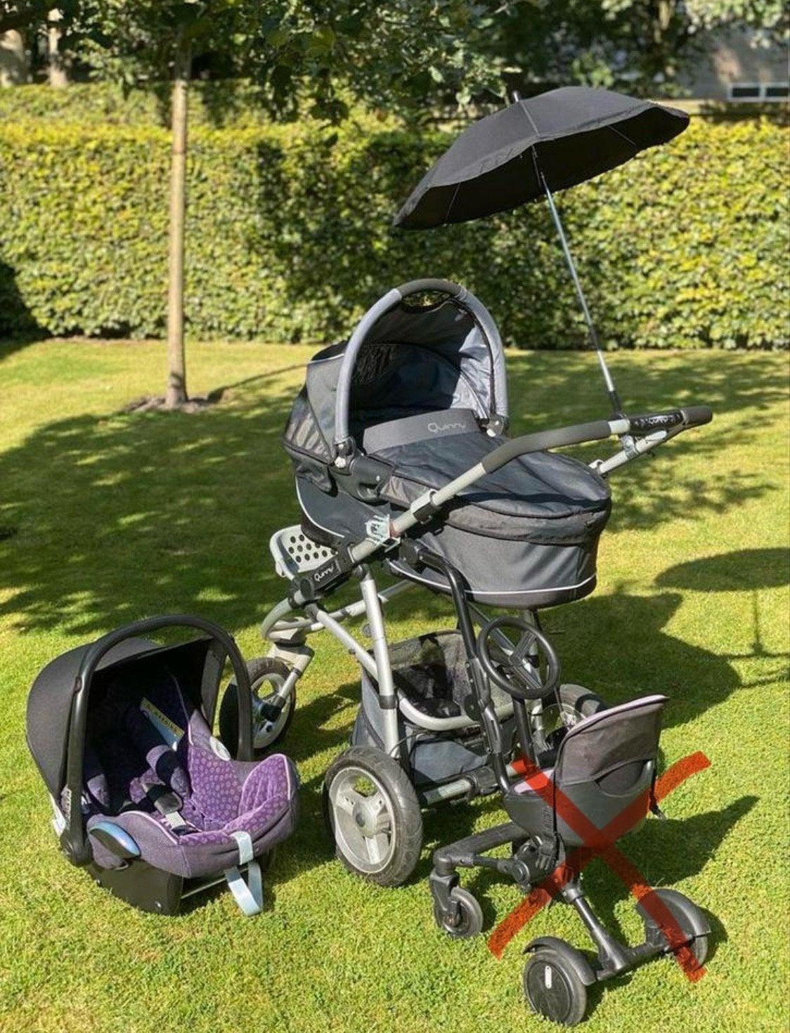 Quinny Combiwagen met Maxi-Cosi en accessoires, Ophalen, Gebruikt, Quinny, Combiwagen