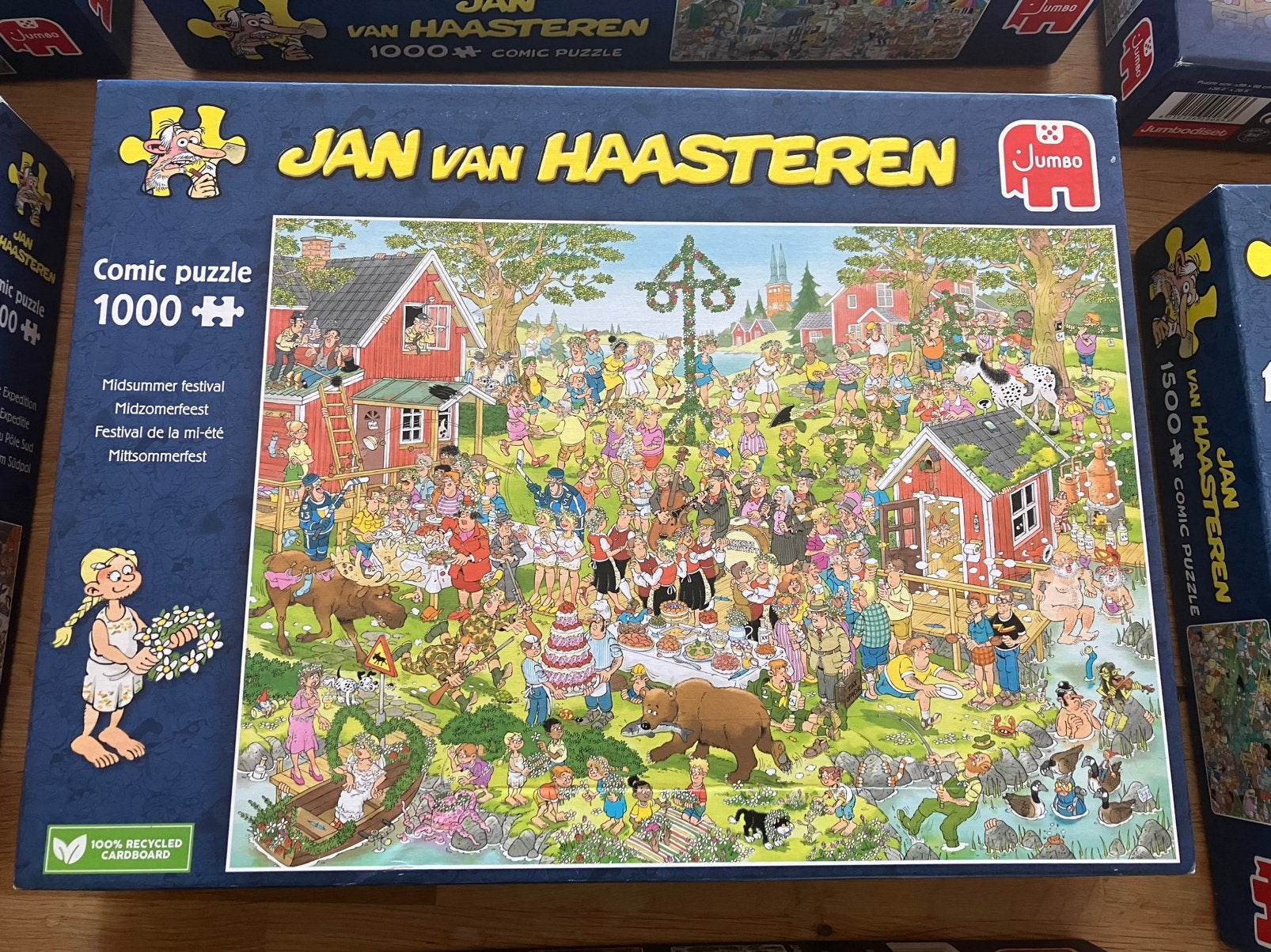 Jan van Haasteren - 12 puzzels - RUILEN, Ophalen, 500 t/m 1500 stukjes, Zo goed als nieuw