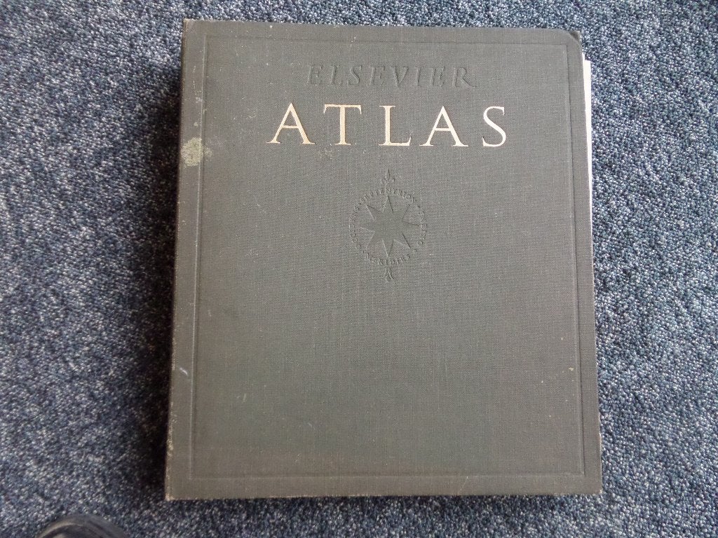 antieke atlas., Gelezen, Overige atlassen, Ophalen of Verzenden, 1800 tot 2000