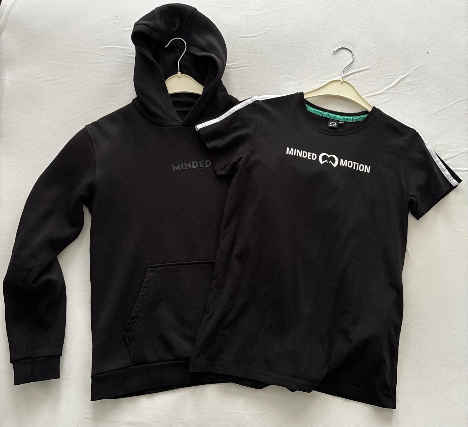 Minded Motion Zwart Shirt en Hoodie Maat 164, Ophalen of Verzenden, Gebruikt, Jongen of Meisje, Setje