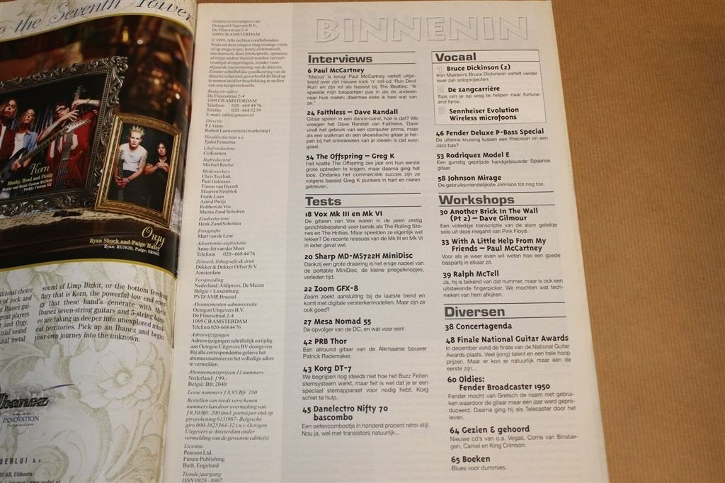 Magazine Gitarist [Feb 2000] — Paul McCartney & Pink Floyd, Ophalen of Verzenden, Gelezen, Artiest