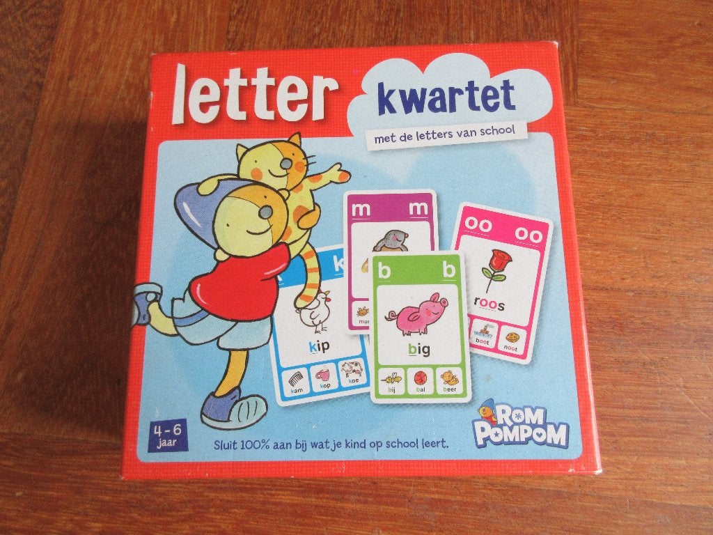 RomPompom Letter kwartet, Kinderen en Baby's, Speelgoed | Educatief en Creatief, Ophalen of Verzenden, Gebruikt, Taal en Lezen