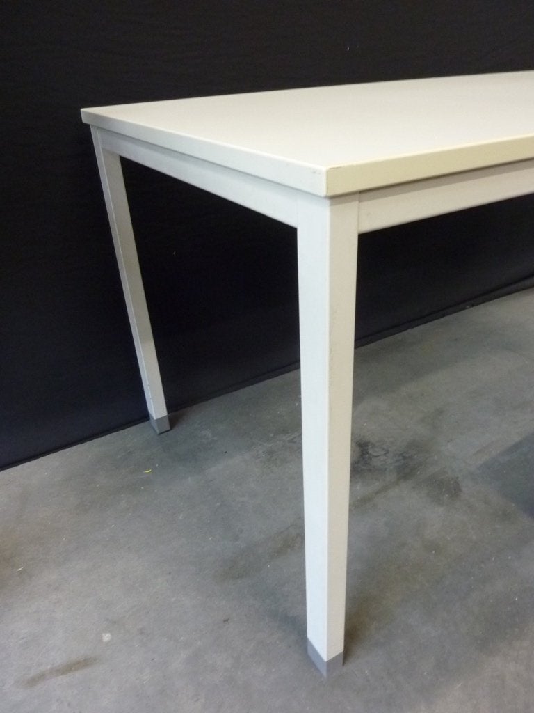 Zwaar en degelijk bureau / tafel / kantoortafel 180x80/100cm, Ophalen, Gebruikt, Vintage, Overige merken