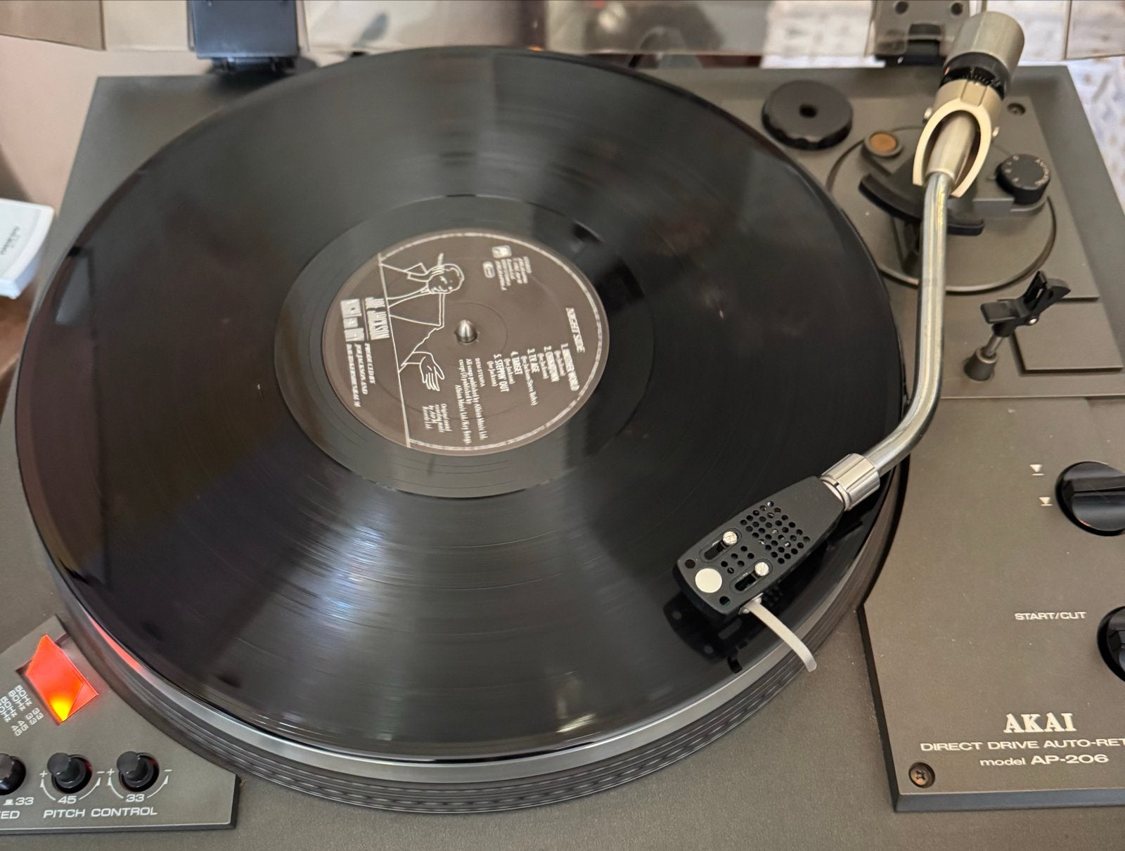 Akai AP-206 Direct Drive Platenspeler - Vintage Audio, Audio, Tv en Foto, Platenspelers, Ophalen, Gebruikt, Pitch-regelaar, Platenspeler