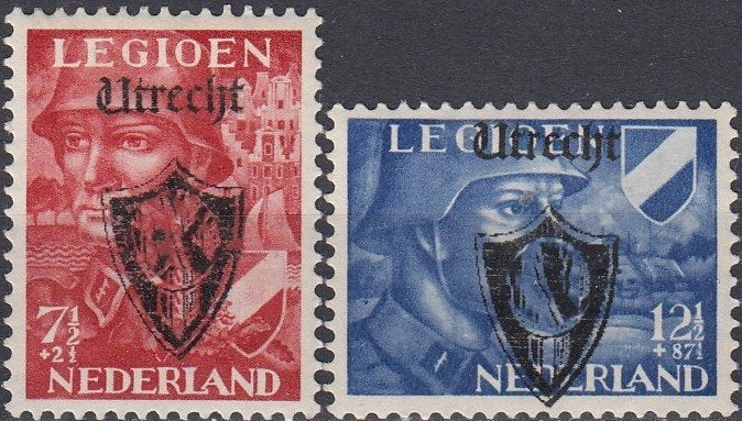 Nederland- 3.20.8- 1942 -Legioenzegels- Oorlog- Lees- O, Postzegels en Munten, Postzegels | Nederland, Verzenden, Na 1940, Gestempeld
