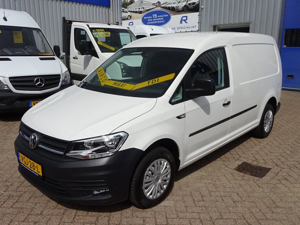 Volkswagen Caddy 2.0 TDI L2H1 VW MAXI EX KPN LAADRUIMTE INRI, Stof, Gebruikt, Euro 6, 4 cilinders