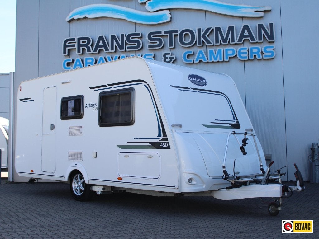 Caravelair Antares Style 450 Mover Fietsenrek Enkele bedden, Bedrijf, Treinzit, 750 - 1000 kg, Schokbreker