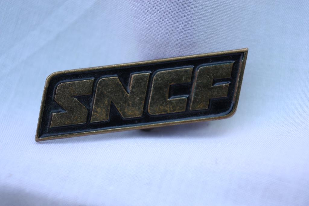 Oude originele SNCF spoorwegen knoopgatsspeld voor uniform, Verzamelen, Spoorwegen en Tramwegen, Ophalen of Verzenden, Gebruikt