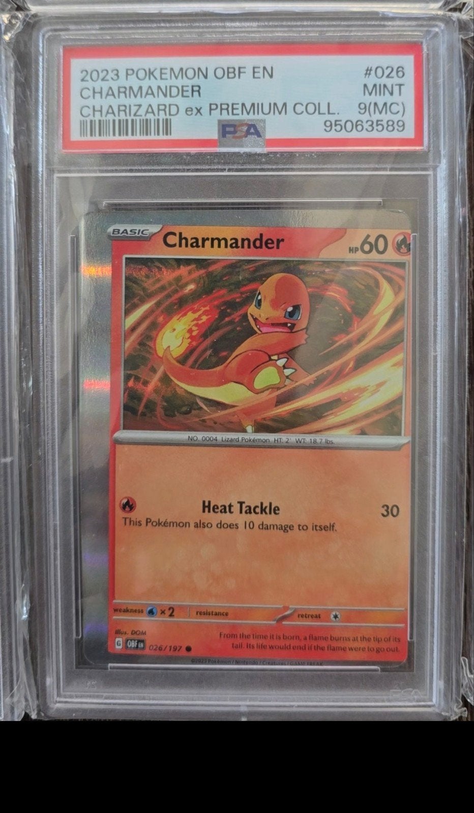 Charmander promo & arbok EX miscut psa 9 MC, Ophalen of Verzenden, Zo goed als nieuw