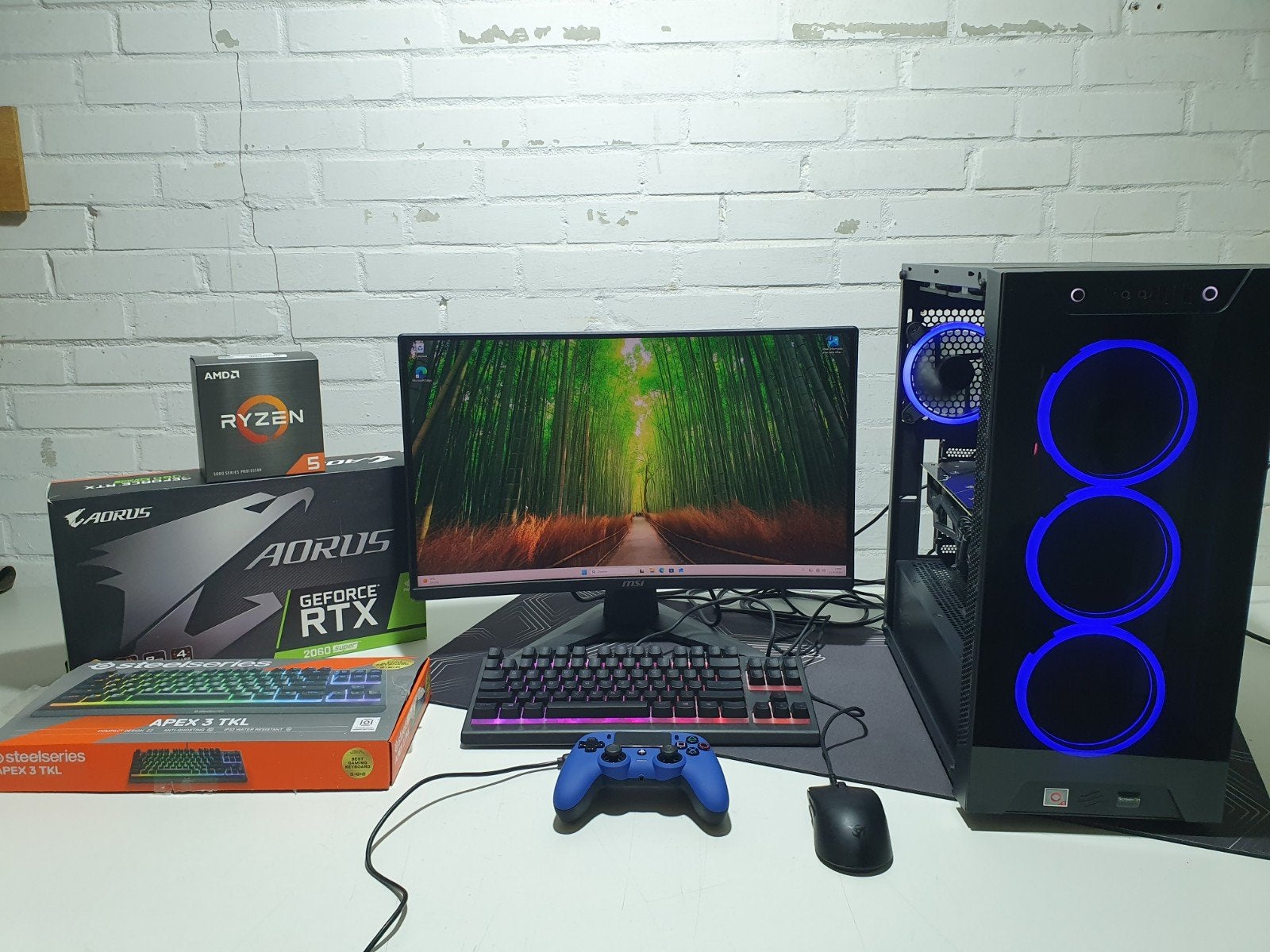 Game Setup Ryzen 5 5600X RTX 2060 Super 16GB RAM 1TB SSD W11, Computers en Software, Met monitor, ., Refurbished, SSD