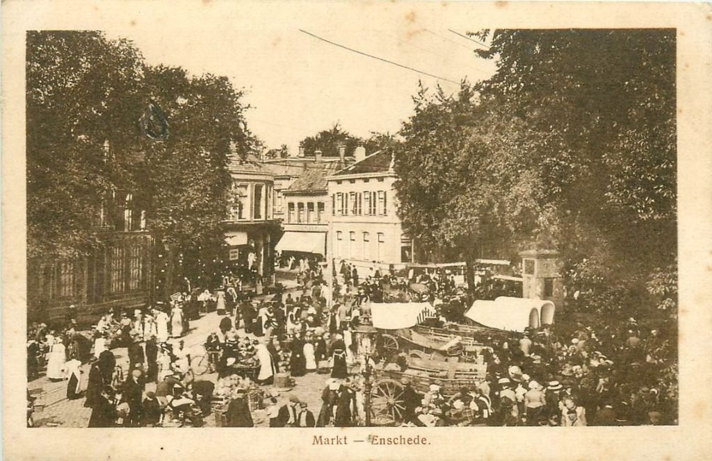 378-373-051 Enschede Markt, Verzenden, Voor 1920, Overijssel