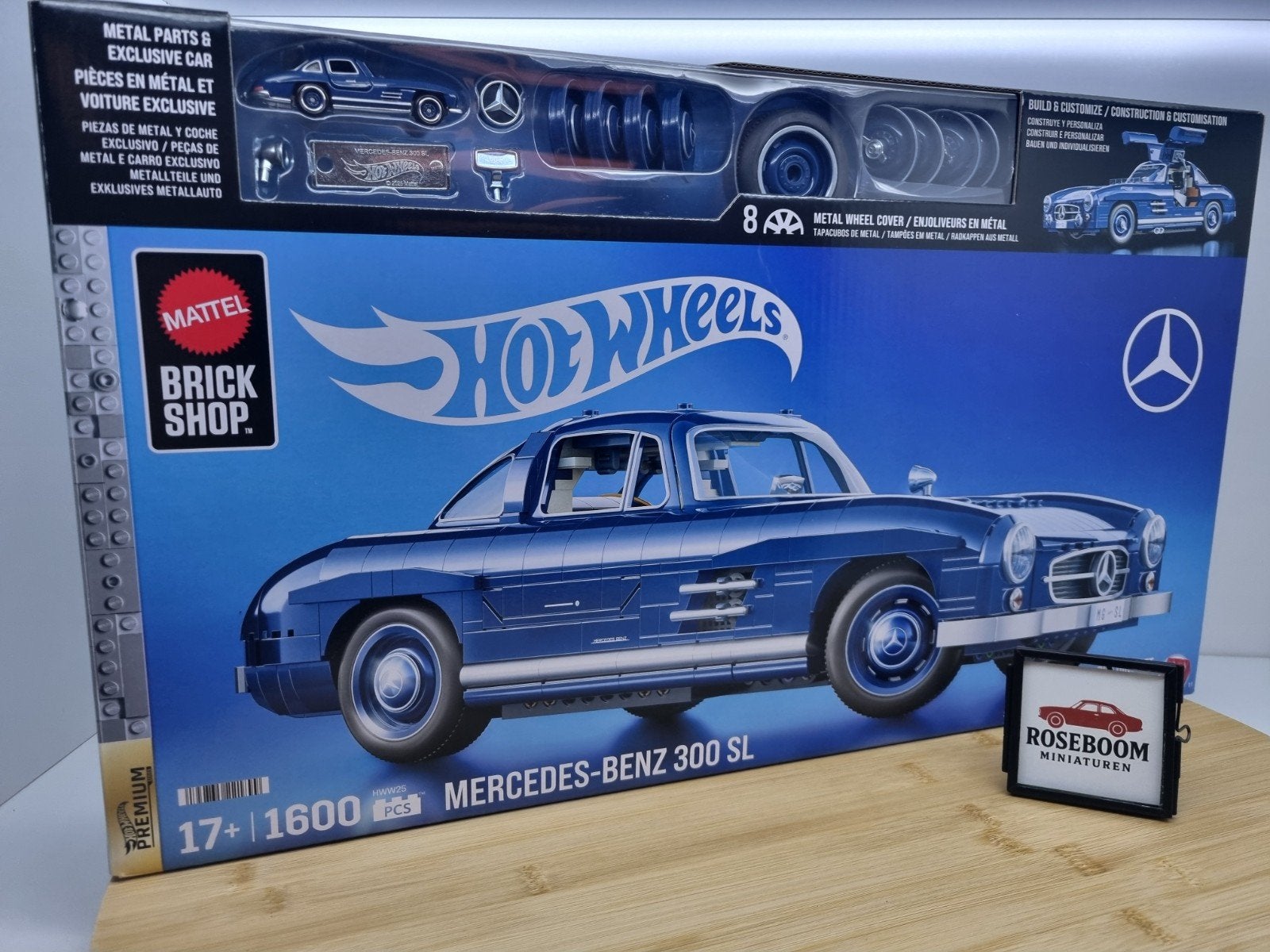 Hotwheels Mercedes 300SL Gullwing Bouwset 1600 delig, Overige merken, Wheels, Verzenden, Mattel