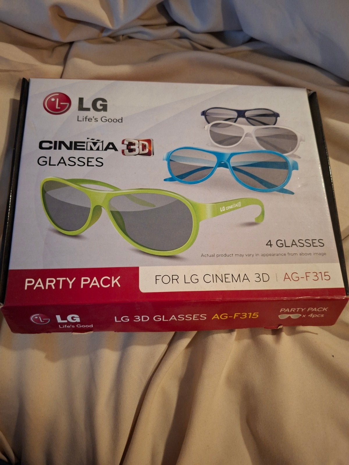 LG Cinema 3D Brillen Party Pack AG-F315, Ophalen of Verzenden
