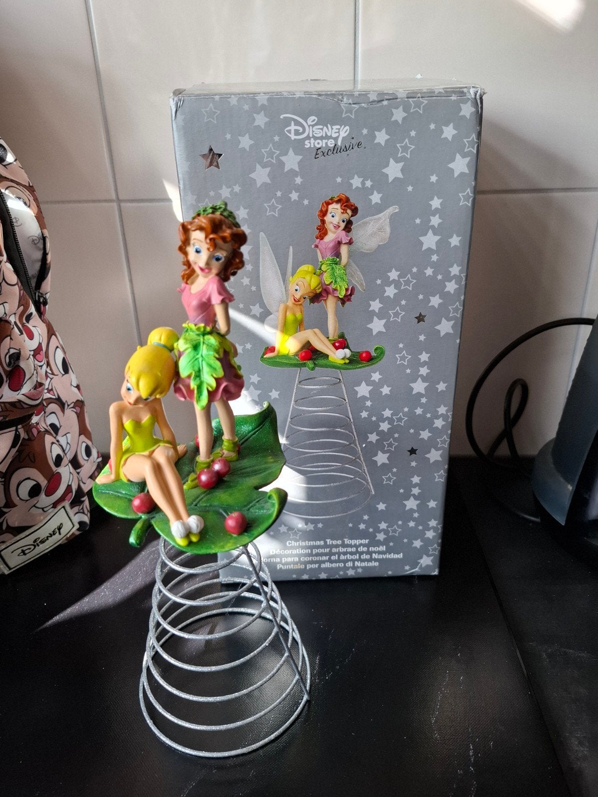 disney tinkerbell piek met doos, Ophalen, Mickey Mouse, Zo goed als nieuw, Beeldje of Figuurtje