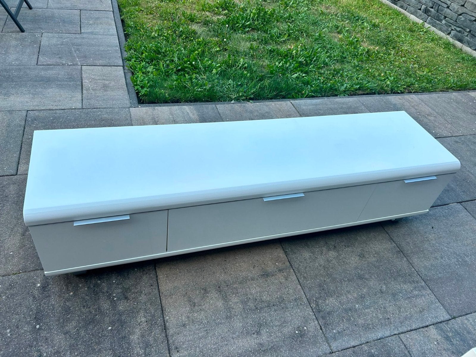 Goossens hoogglans witte salon-, eet- en tv-meubel set, Huis en Inrichting, Tafels | Salontafels, Ophalen, Overige materialen