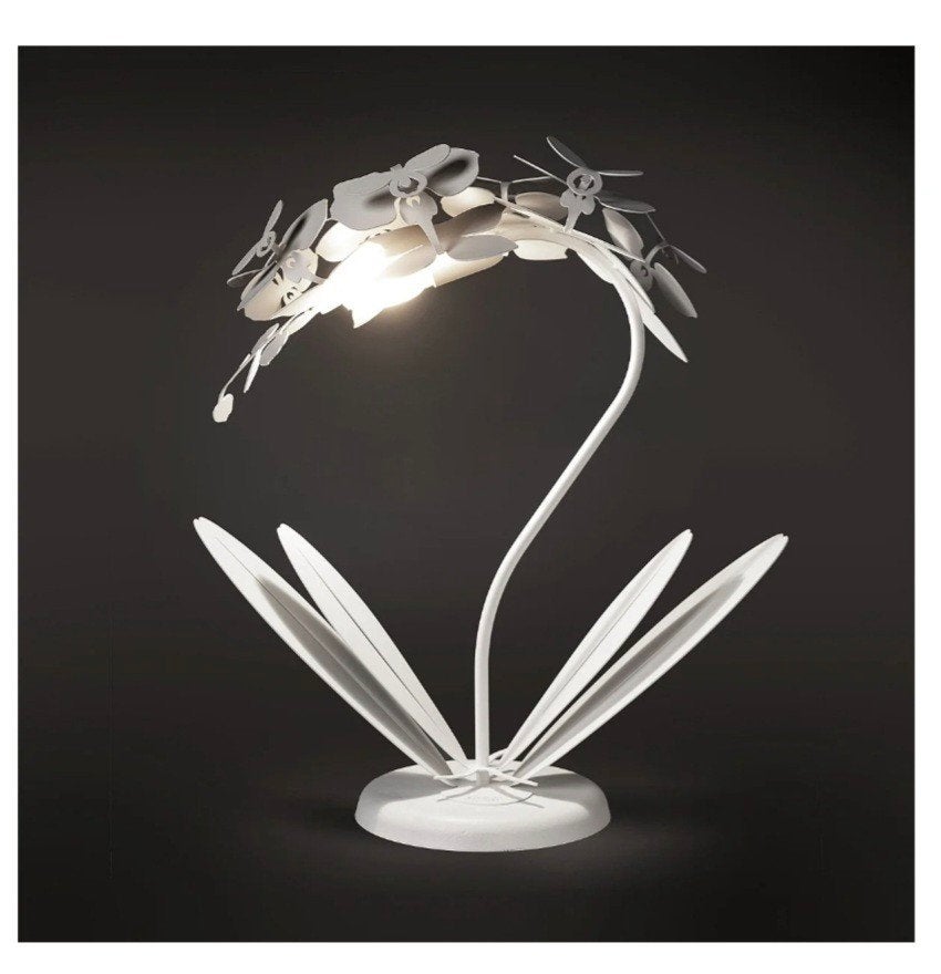 Elegante Witte Orchidee Tafellamp - Modern Design, 50 tot 75 cm, Ophalen of Verzenden, Zo goed als nieuw, Modern, Botanisch