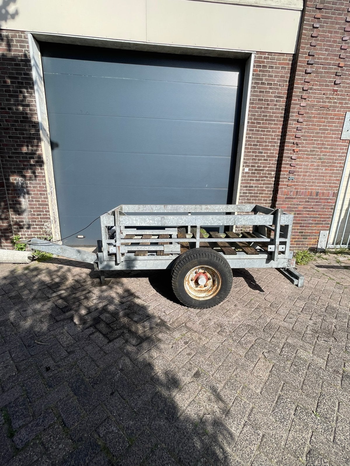 Nette verzinkte bakkenkar / bakkenwagen 130x210, Zakelijke goederen, Agrarisch | Werktuigen, Ophalen